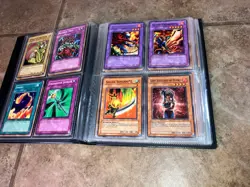 VTG 1996 KONAMI YU-GI-OH TRADING CARD GAME ALBUM W/ 112 CARDS KAZUKI TAKAHASHI - Image 5