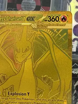 Mega Charizard Y EX No. 294/217 Ascended Heroes Pokemon Card Gold Beautiful - Image 4
