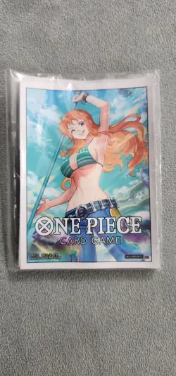 One Piece Card Game 10 Count Sleeves Nami Promo DON!! Sleeves - Image 1