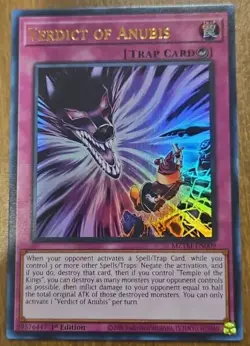 Yugioh! Verdict of Anubis, MZTM-EN009, Ultra Rare, 1st Edition - Image 1