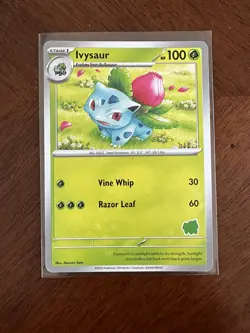 Ivysaur - (Bulbasaur Stamped) My First Battle Deck Promo Rare Pokemon Card - NM - Image 1