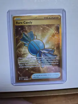 Rare Candy 256/198 Scarlet & Violet Gold Hyper Rare Pokemon Card - Image 1