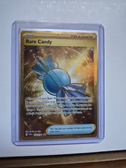 Rare Candy 256/198 Scarlet & Violet Gold Hyper Rare Pokemon Card - Image 2
