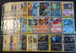 Lot of 90 ALL HOLO Vintage Pokemon Card Binder Collection - Image 1