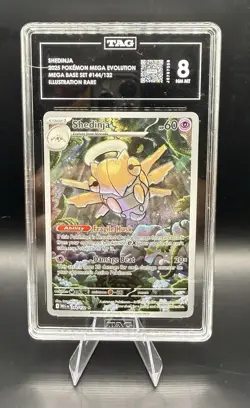 Pokemon Shedinja Full Art Holo Card 2025 Me01: Mega Evolution 144/132 TAG 8 - Image 1