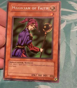 Yu-Gi-Oh! TCG Magician of Faith Metal Raiders MRD-036 Rare LP - Image 1