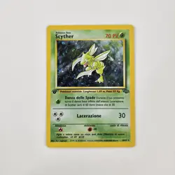 Pokemon Scyther Jungle 1st Edition Holo Rare 10/64 Basic Card - Image 1