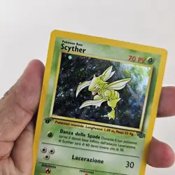 Pokemon Scyther Jungle 1st Edition Holo Rare 10/64 Basic Card - Image 4