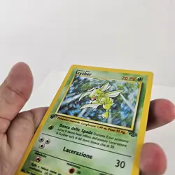 Pokemon Scyther Jungle 1st Edition Holo Rare 10/64 Basic Card - Image 5