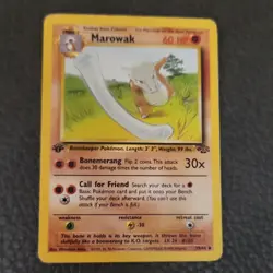 Pokemon Marowak 39/64 Jungle Uncommon 1st Edition 1999 Card Heavily Played - Image 1