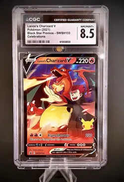 Lance's Charizard V SWSH133 SWSH: Sword & Shield Promo Cards Holo CGC 8.5 - Image 1