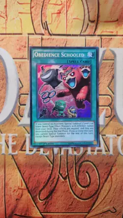 OBEDIENCE SCHOOLED MP14-EN242 Super Rare 1st Ed NM Yugioh - Image 1
