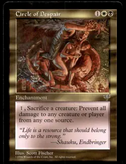 MTG Circle of Despair LP Light Play Mirage [4892] - Image 1