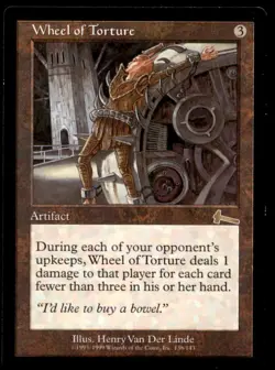 Wheel of Torture LP Light Play Urza's Legacy MTG [6224] - Image 1