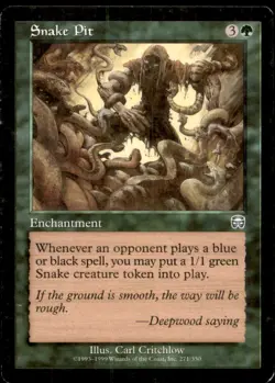 Snake Pit LP Light Play Mercadian Masques MTG [10014] - Image 1