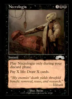Necrologia LP Light Play Exodus MTG [10235] - Image 1