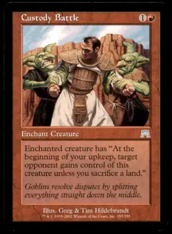 Custody Battle LP Light Play Onslaught MTG [8292] - Image 1