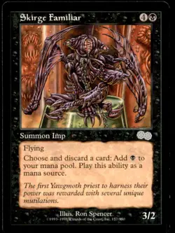 Skirge Familiar LP Light Play Urza's Saga MTG [9128] - Image 1