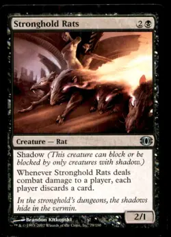 MTG Stronghold Rats LP Light Play Future Sight [4167] - Image 1