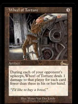 Wheel of Torture LP Light Play Urza's Legacy MTG [6212] - Image 1