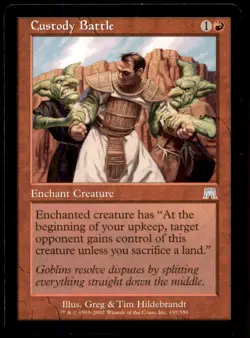 Custody Battle LP Light Play Onslaught MTG [8737] - Image 1