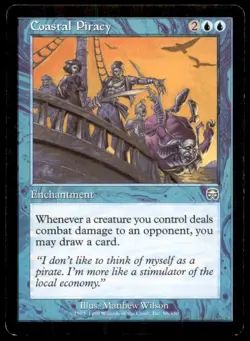 Coastal Piracy LP Light Play Mercadian Masques MTG [9031] - Image 1