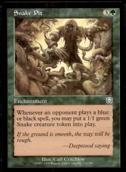 Snake Pit LP Light Play Mercadian Masques MTG [10805] - Image 1