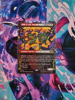 RAPH & LEO, SIBLING RIVALS ~ NM ~ MTG - 0249 TMT Ninja Turtles TMNT SHOWCASE - Image 1
