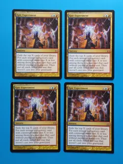 MTG 4x Epic Experiment x4 LP Return to Ravnica Magic Playset - Image 1