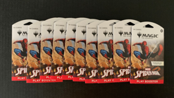MTG Magic The Gathering Spider-Man TCG Marvel Sleeved Booster 10 Pack Lot #2 - Image 1