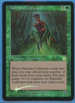 Magic the Gathering NANTUKO CULTIVATOR #133/143 Torment Green 2002 Rare NM - Image 1