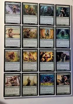 MTG Mono Green Elf themed commander deck. About 40 Elf. Dwynen, Gilt-Leaf Daen - Image 1