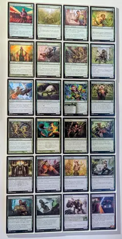 MTG Mono Green Elf themed commander deck. About 40 Elf. Dwynen, Gilt-Leaf Daen - Image 2