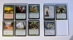 MTG Mono Green Elf themed commander deck. About 40 Elf. Dwynen, Gilt-Leaf Daen - Image 3