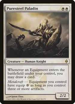 MTG Puresteel Paladin ** New Phyrexia ** English - Image 1