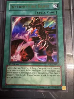 Yugioh! Inferno Fire Blast SOD-EN042 Ultra Rare 1st Edition - Image 2