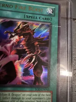 Yugioh! Inferno Fire Blast SOD-EN042 Ultra Rare 1st Edition - Image 3