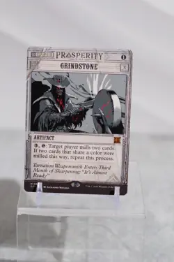 GRINDSTONE 62 OUTLAWS OF THUNDER JUNCTION: BREAKING NEWS MAGIC: THE GATHERING NM - Image 1