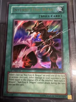 Yugioh! Inferno Fire Blast SOD-EN042 Ultra Rare 1st Edition - Image 1