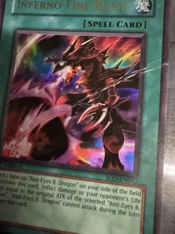 Yugioh! Inferno Fire Blast SOD-EN042 Ultra Rare 1st Edition - Image 3