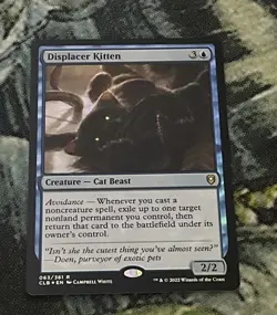 Displacer Kitten Foil NM Unplayed Commander Legends: Battle for Baldur's Gate - Image 1