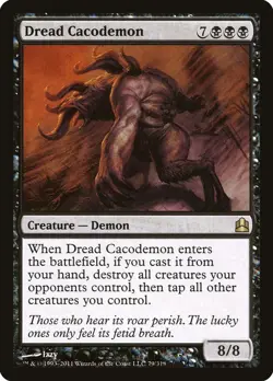 MTG Dread Cacodemon ** Commander 2011 ** English - Image 1