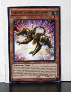 YUGIOH SUPERHEAVY SAMURAI SOULPEACEMAKER RARE INOV-EN009 1ST ED - Image 1