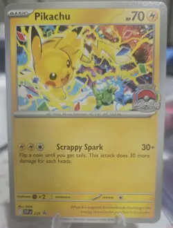 Pokemon TCG Worlds 2025 Pikachu Promo Near Mint - Image 1