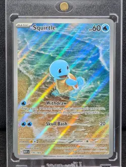 Squirtle 170/165 Scarlet Violet 151 Illustration Rare English Pokemon NM - Image 1
