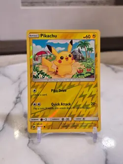 Pokemon TCG Pikachu - SM - Crimson Invasion (SM04) Reverse Holofoil MP - Image 1