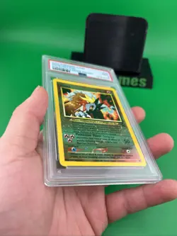 2001 Pokemon Black Star Entei Promo PSA 9 #34 With multiple Swirls - Image 3