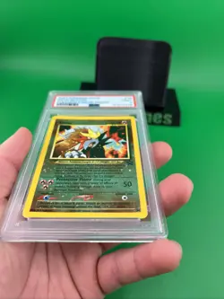 2001 Pokemon Black Star Entei Promo PSA 9 #34 With multiple Swirls - Image 4