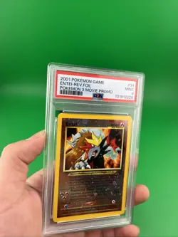 2001 Pokemon Black Star Entei Promo PSA 9 #34 With multiple Swirls - Image 5