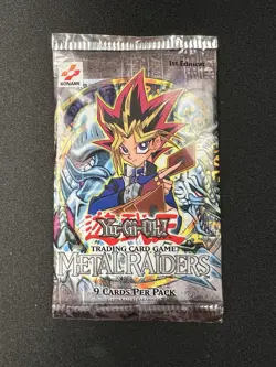 Yu-Gi-Oh! Metal Raiders 1st Edition SEALED Pack - Image 1